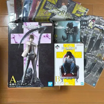 데스노트 제일복권 야가미 라이토 L 류크 피규어 클리어 포스터 등