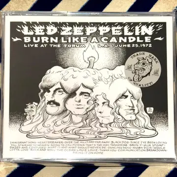Led Zeppelin Burn Like A Candle 포스터 포함