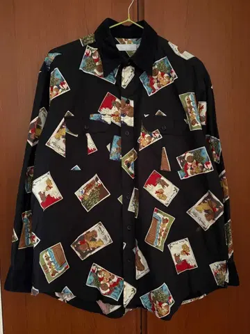 PINK HOUSE 크리스마스 베어 패턴 셔츠