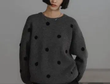 도트 JQ 니트 풀오버 LS 로리즈팜 미사용 새상품 이번 시즌 신상