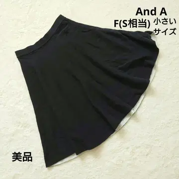 새상품급 And A 안드에 블랙 플레어 스커트 F(S 상당) 작은 사이즈