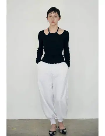 MEER. RIB HEM 스웨트 팬츠