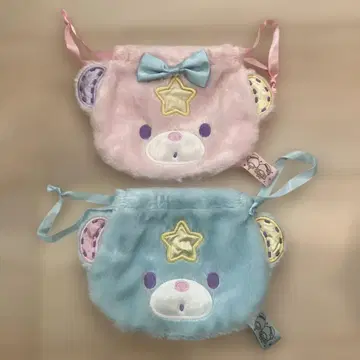 키키라라 45주년 퍼프&포프 미니 복조리 2색 세트