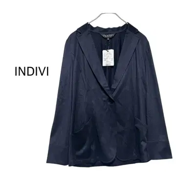 미사용 택 포함 INDIVI 인디비 테일러드 자켓 네이비 36