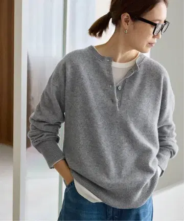 SLOBE IENA echecs 헨리 풀오버 그레이 A 새상품