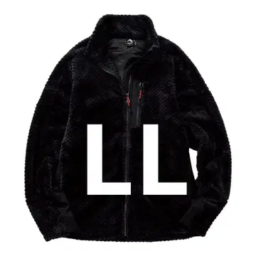 다이아 플리스 안감 알루미늄 자켓 미사용 새상품 LL 블랙