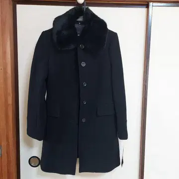 타키히요 블랙 코트 (퍼 포함) 사이즈 11AR