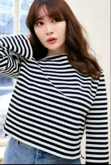 Her lip to 스트라이프 긴팔 티셔츠