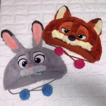 팬캡 2개 세트 닉 & 주디 디즈니 주토피아