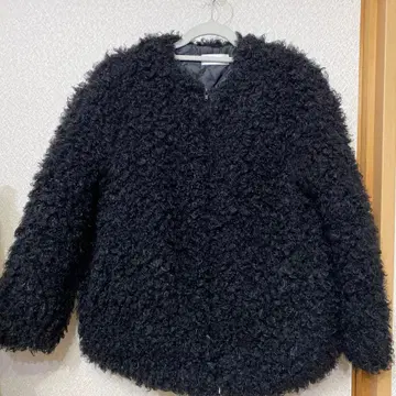 MOCA 블랙 푸들 자켓