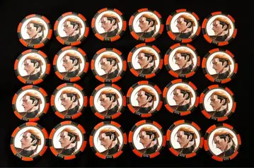 장켓뱅크 아토 모세이 캔뱃지 24개