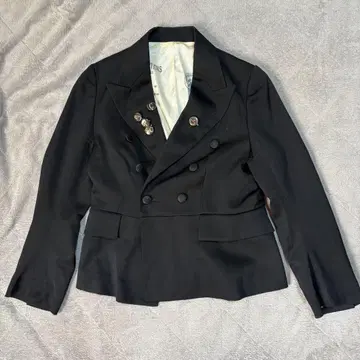 로브즈앤컨페션즈 로고 배지 테일러드 자켓 블랙 S