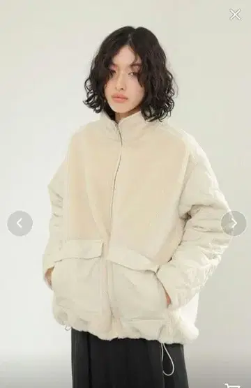 렙심 스탠드 보아 퀼트 자켓