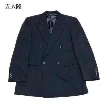 고타이리쿠 테일러드 자켓(A6) 울 혼방 오피스 더블 레트로 개성파