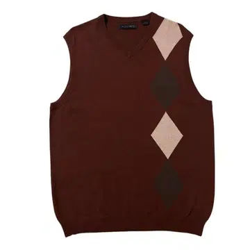 USA 구제 의류 니트 베스트 아가일 무늬 다이아 무늬 V넥 X180