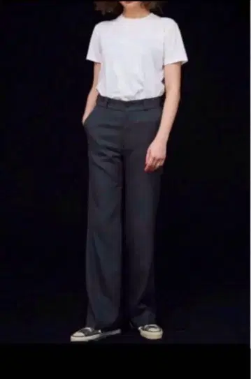 택 포함 미사용 새상품 더 신즈 존 센터 프레스 팬츠 블랙 36