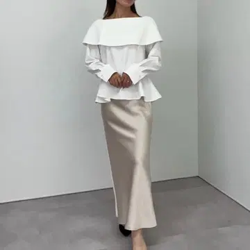 ur's 케이프 디자인 셔츠 M 사이즈 화이트