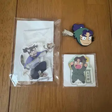 닌타마 란타로 시오에 분지로 난자 앞머리 클립 미니 아크릴 스탠드 세트