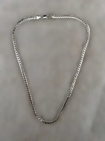 실버 로프 체인 목걸이 약 50cm