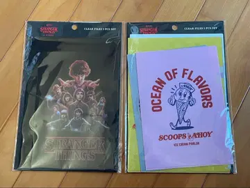 STRANGER THINGS x 3COINS 클리어 파일 2종 세트