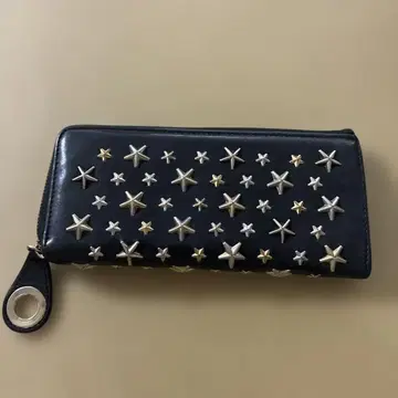 지미추 스타 스터드 장지갑 블랙