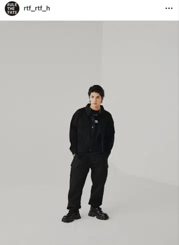 RULE THE FATE 데님 자켓 블랙 Size 2