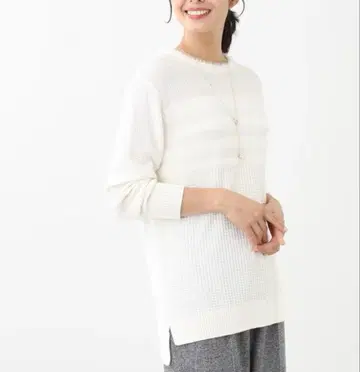 Reflect 리플렉트 [ 세탁 가능 ] 페더 보더 니트 M