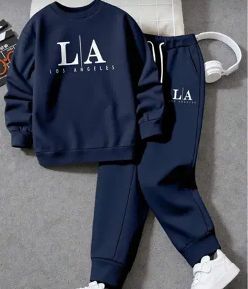 LA 로고 네이비 맨투맨 세트 JP-XL