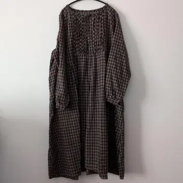 후아이 체크 원피스