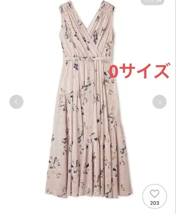 [ 새상품 ] FRAY I.D 플라워 프린트 카슈쿨 원피스 0 사이즈