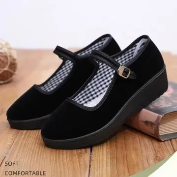 23.5cm 캉푸슈즈 플랫 벨로아 벨벳 스트랩