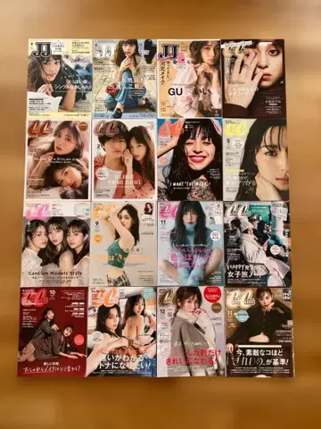 JJ CanCam 잡지 세트 16권 일괄 2018~2024년