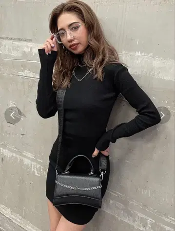 컨디션 최상 골지 터틀 타이트 원피스