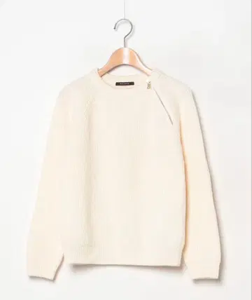 [ 새상품급 ] MACPHEE 화이트 리브 스웨터