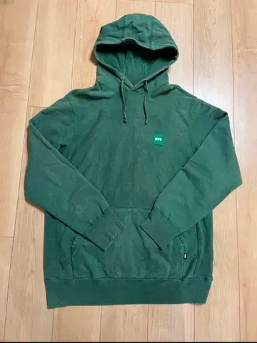 FTC 박스 로고 후드티 그린 XL