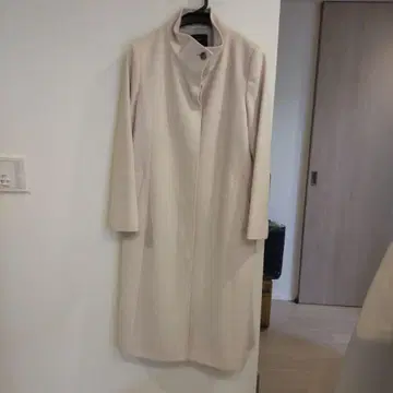 23구 울 캐시미어 롱 코트 라이트 베이지 40