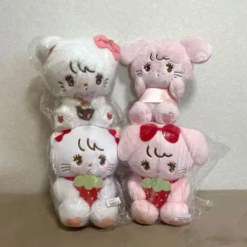 mikko 캐릭터 딸기 산리오 천사 봉제 인형 4점