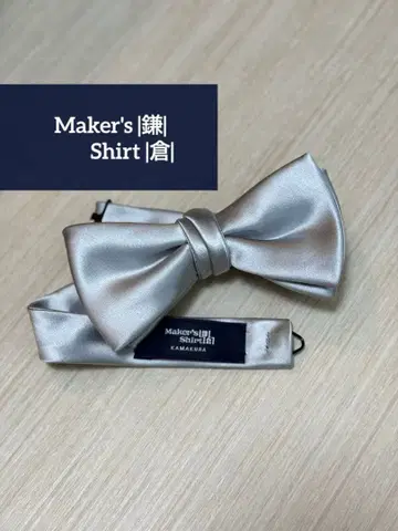 [가마쿠라 셔츠] 실버/실크 보타이