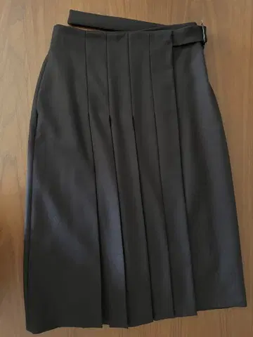 정가 5만 VIA MASINI 80 랩 스커트 이탈리아제 초콜릿 색상