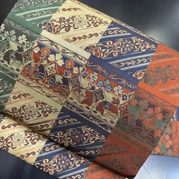 12-4 나고야 오비 9촌 새상품급 순수 실크 기모노 나고야 재단