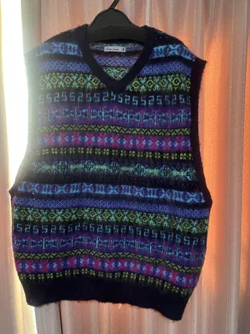 ssz 25aw 노르딕 페어아일 패턴 모헤어 니트 베스트