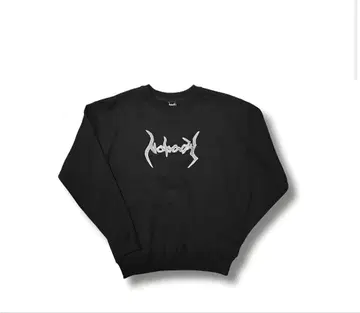 Nobody 블랙 맨투맨