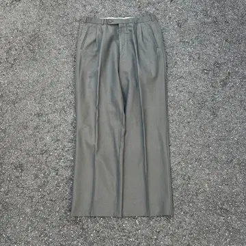 90's HIRMER 와이드 슬랙스 타마무시색