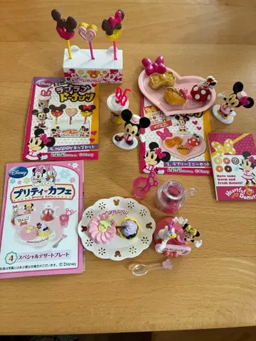 디즈니 미니 미니어처 3종 세트 리멘트 묶음 판매 러브러브 도넛