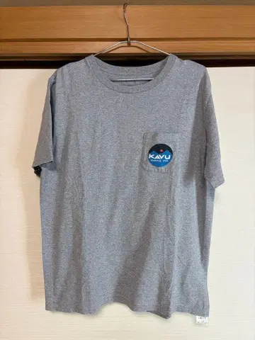 KAVU 남성용 반팔 T셔츠 포켓 포함 L 사이즈