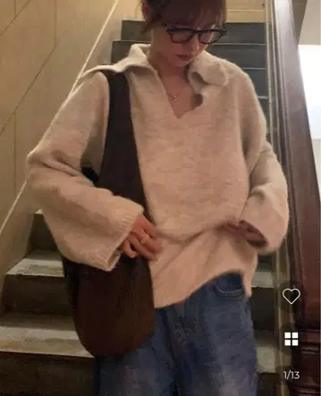 nugu 조니 컬러 루즈핏 니트