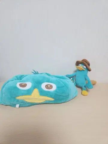 페리&에이전트P 큐트 사이즈 봉제 인형 티슈 커버