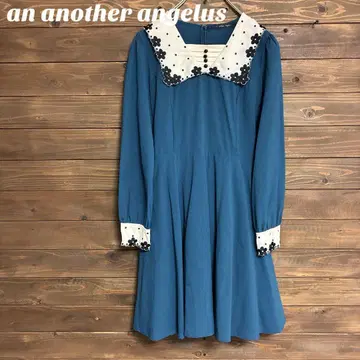 [아나더 안젤라] 긴팔 무릎 기장 원피스 성숙/러블리 F