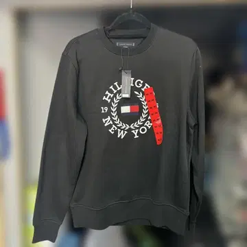 Tommy Hilfiger 블랙 맨투맨 M