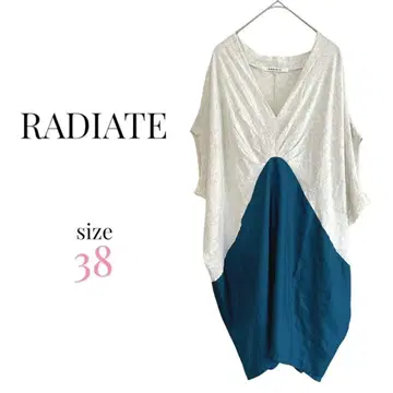 RADIATE [ 38 ] 돌먼 슬리브 튜닉 원피스 절개 V 넥